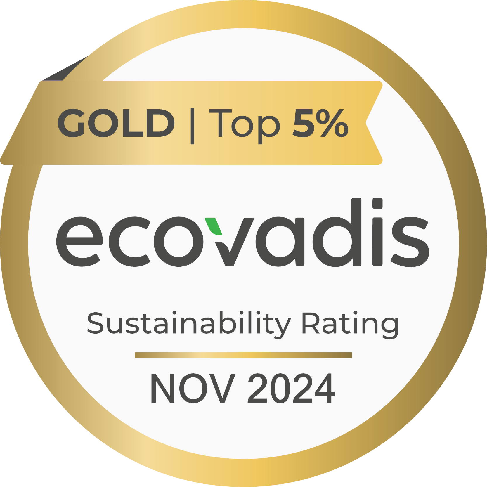 Ecovadis Gold Medal Nov 2024